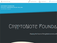 Tablet Screenshot of cryptonotefoundation.org